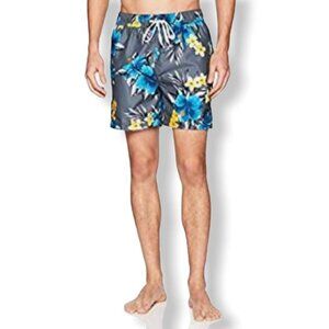 Kanu Surf Quick Dry Board Shorts Men's Swimwear Charcoal/Blue/Yellow Size L